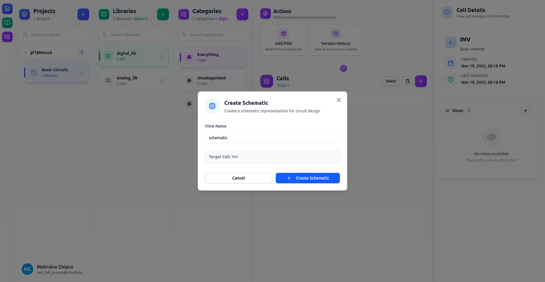 Create Schematic View
