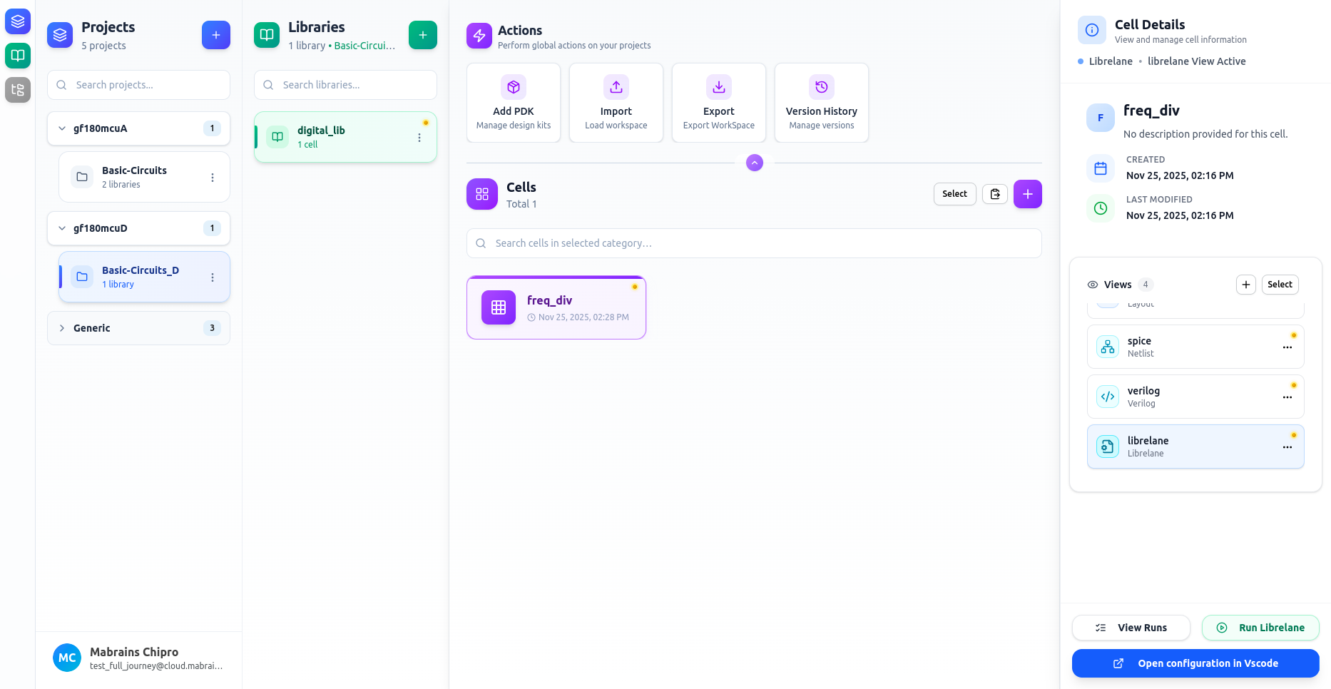 Export Workspace Button