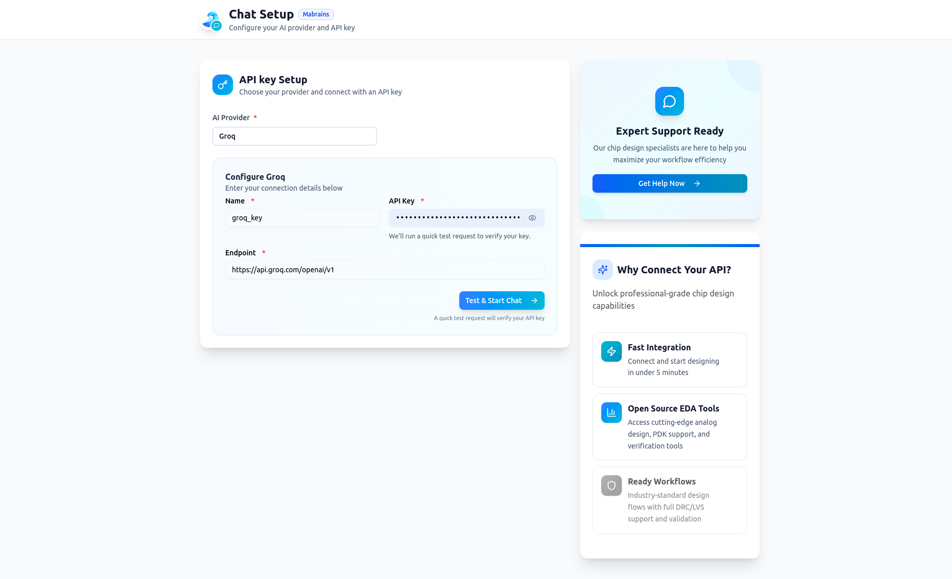 Step 3 – Enter Provider Key